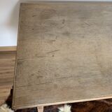 Oak farmhouse table - 1 drawer