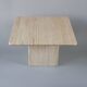 Travertine side table