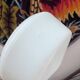Small round white opaline ceiling light minimalist RZB Bamberg