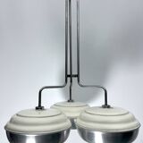 Space Age, Large metal and plastic chandelier by Studioluce. Italy 1970s