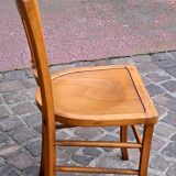 Light beech bistro bar restaurant chair