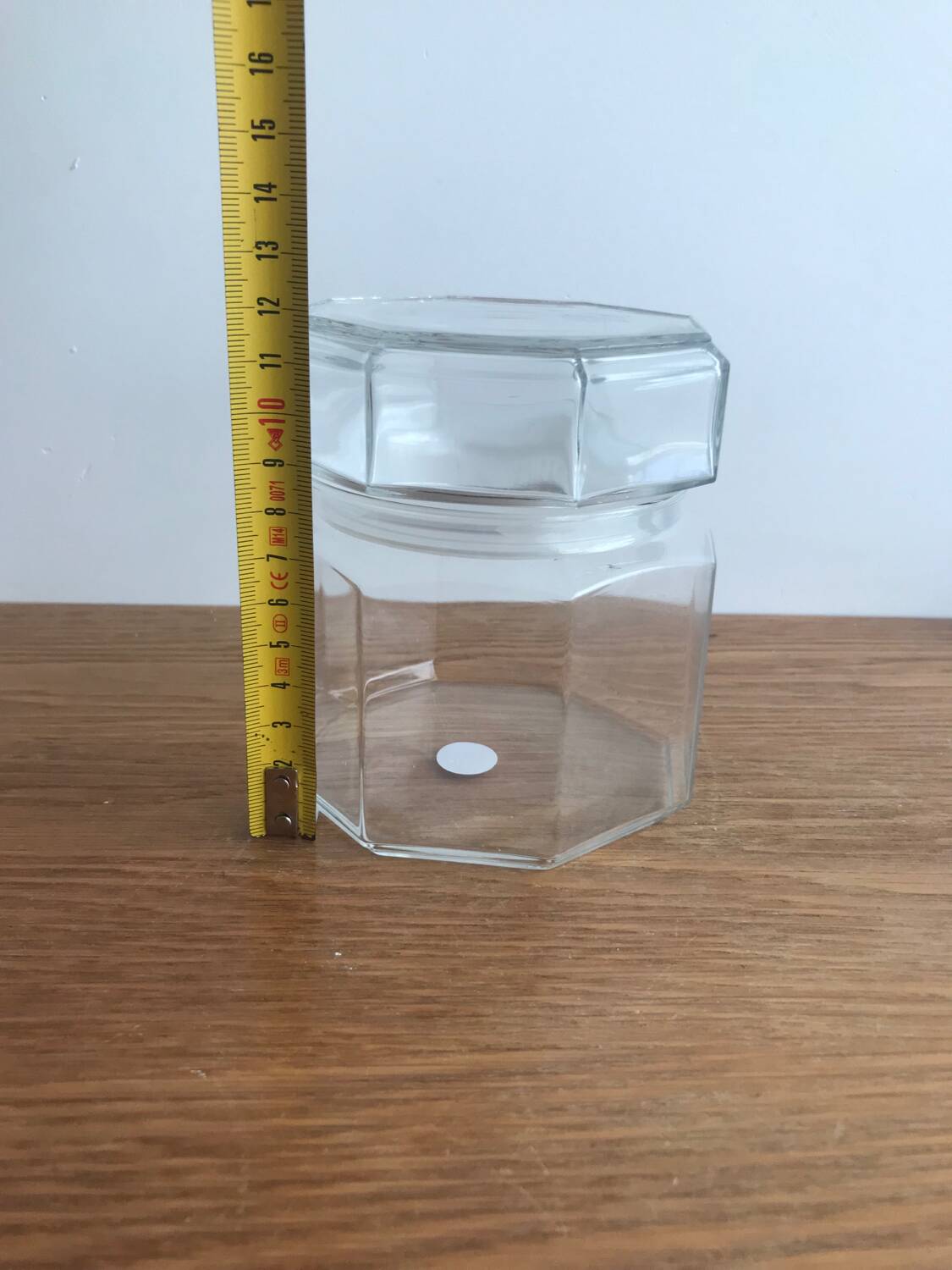 Vintage arcoroc octime model hermetic glass jar