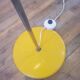 Yellow 70s floor lamp