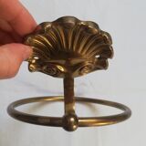 Vintage brass towel rack