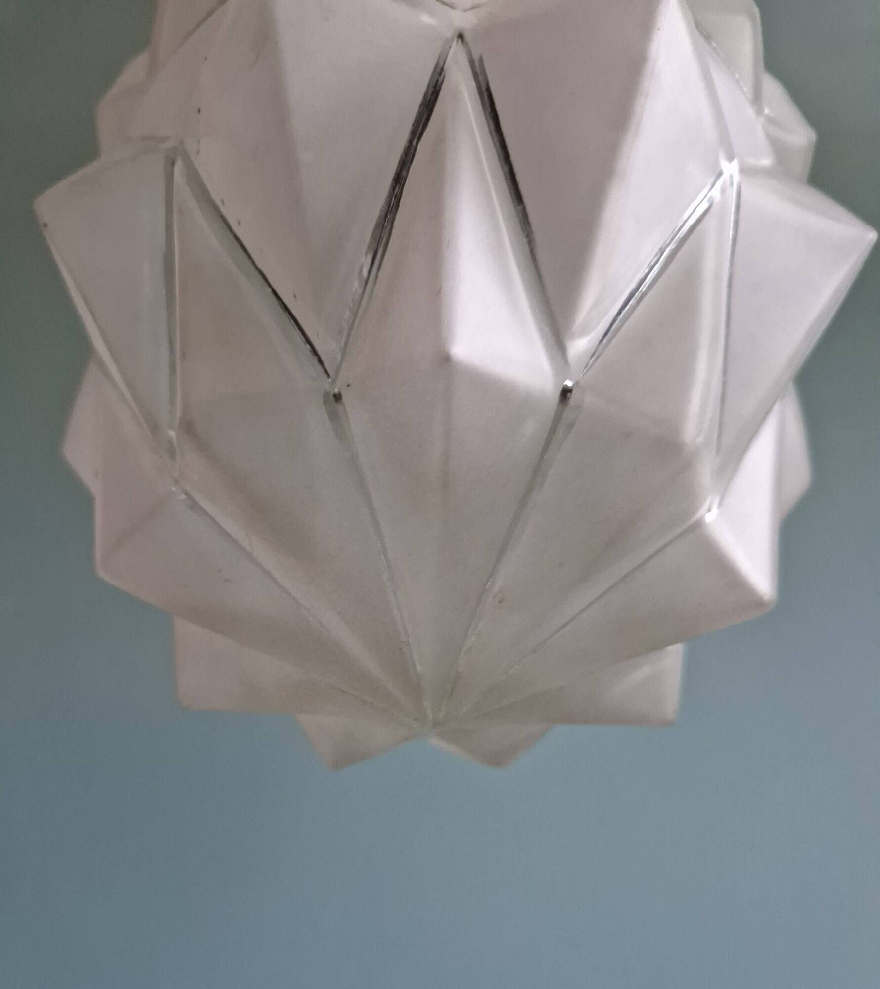 Art Deco pendant lamp in satin glass, 1920s-30s