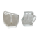 Ensemble de 2 vases en verre de roche « brutalistes », Allemagne 1970
