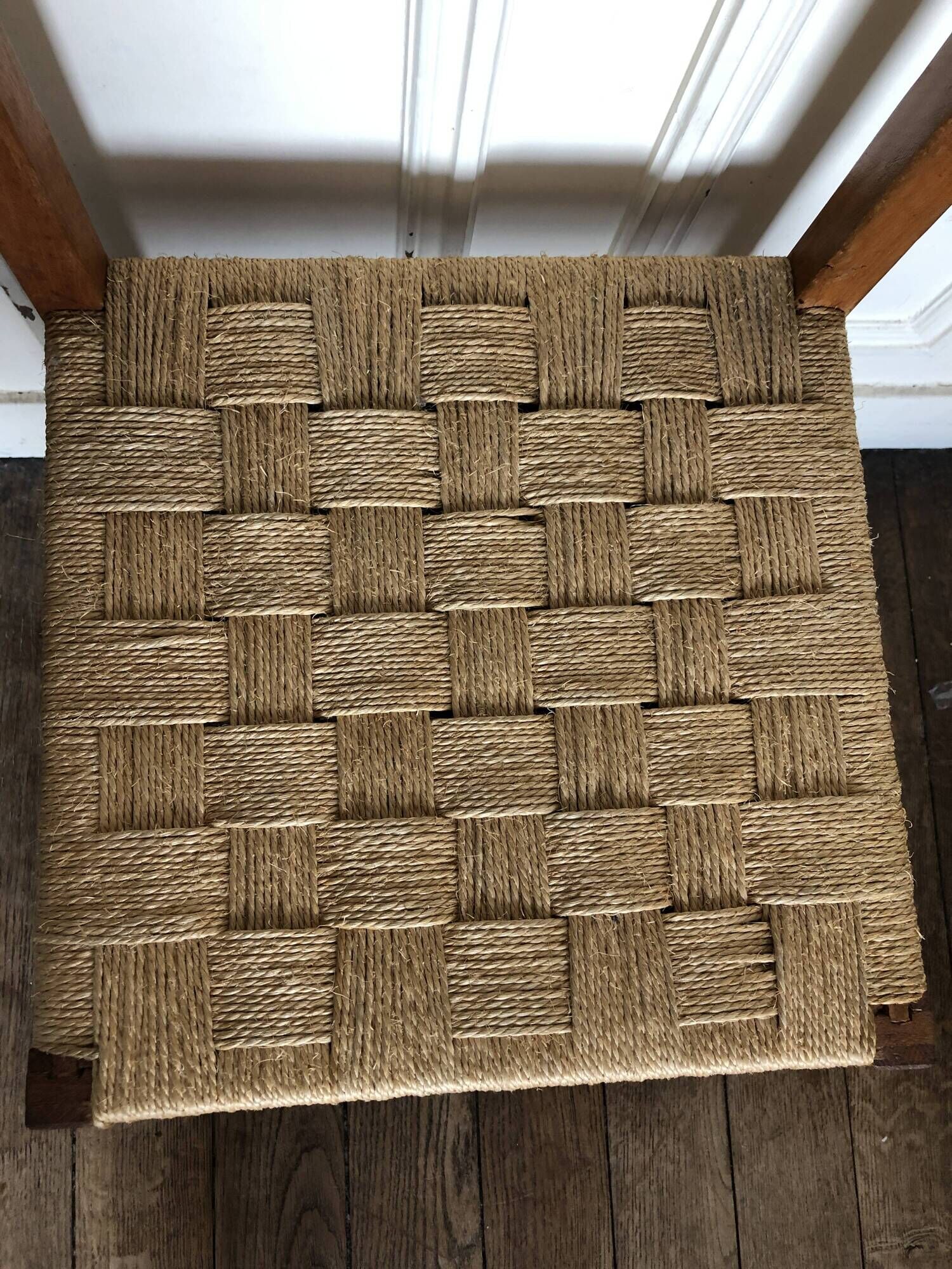 Chair made of wood and rope