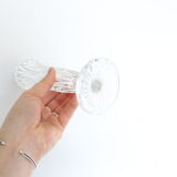 Pair of moulded glass vases