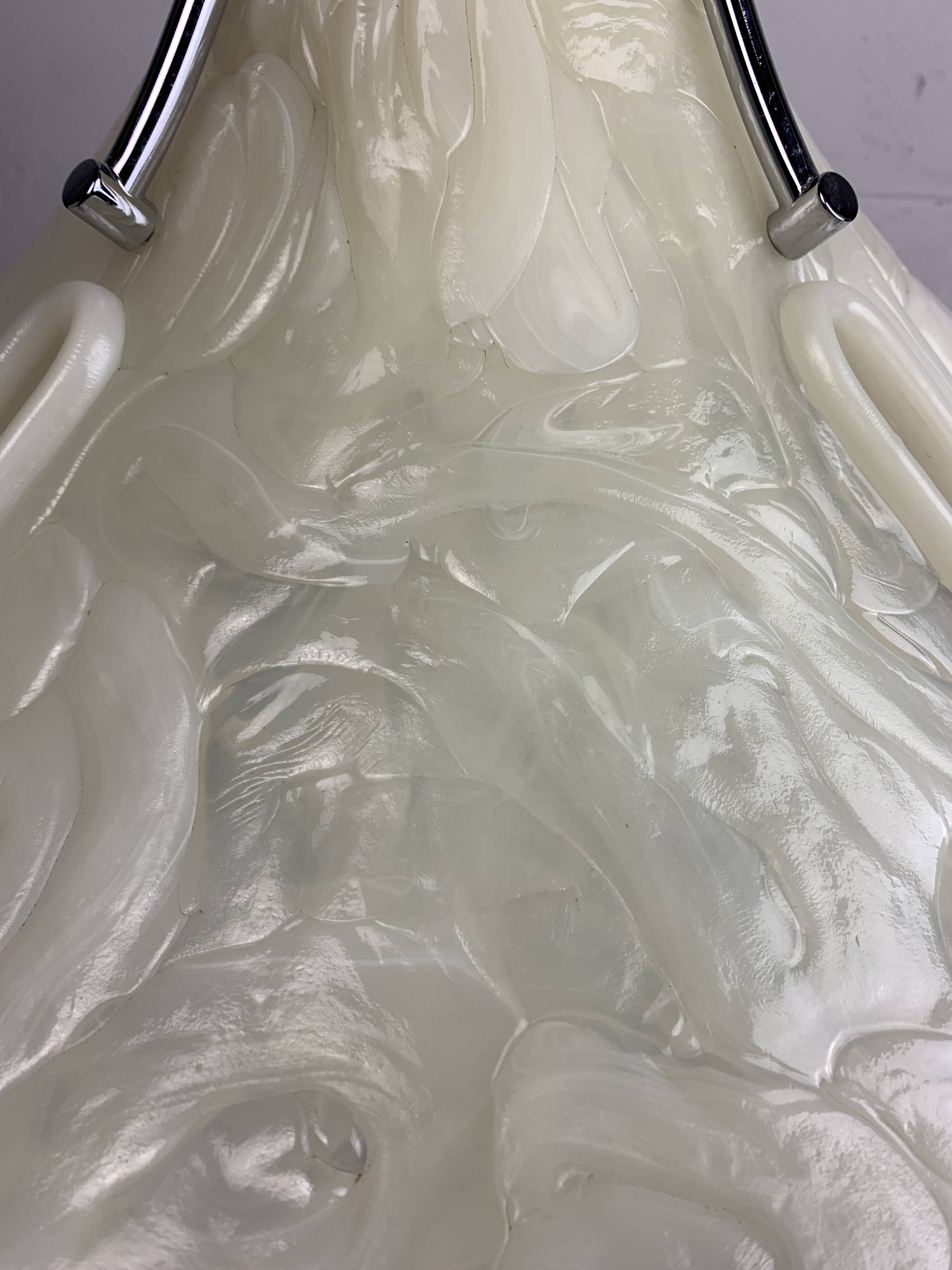 Acrylic Murano style clover pendant hanging lamp, Cosack Leuchten, 1970s