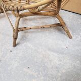 Series of rattan armchairs from the 70s