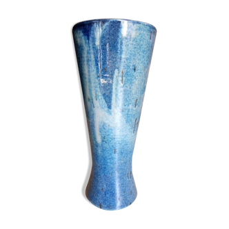 Vase XL en céramique bleue