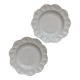 2 antique porcelain dessert plates from the late 19th century