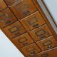 German oak drawer bank filing cabinet circa 1950