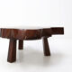 Solid tree trunk coffee table ca.1950