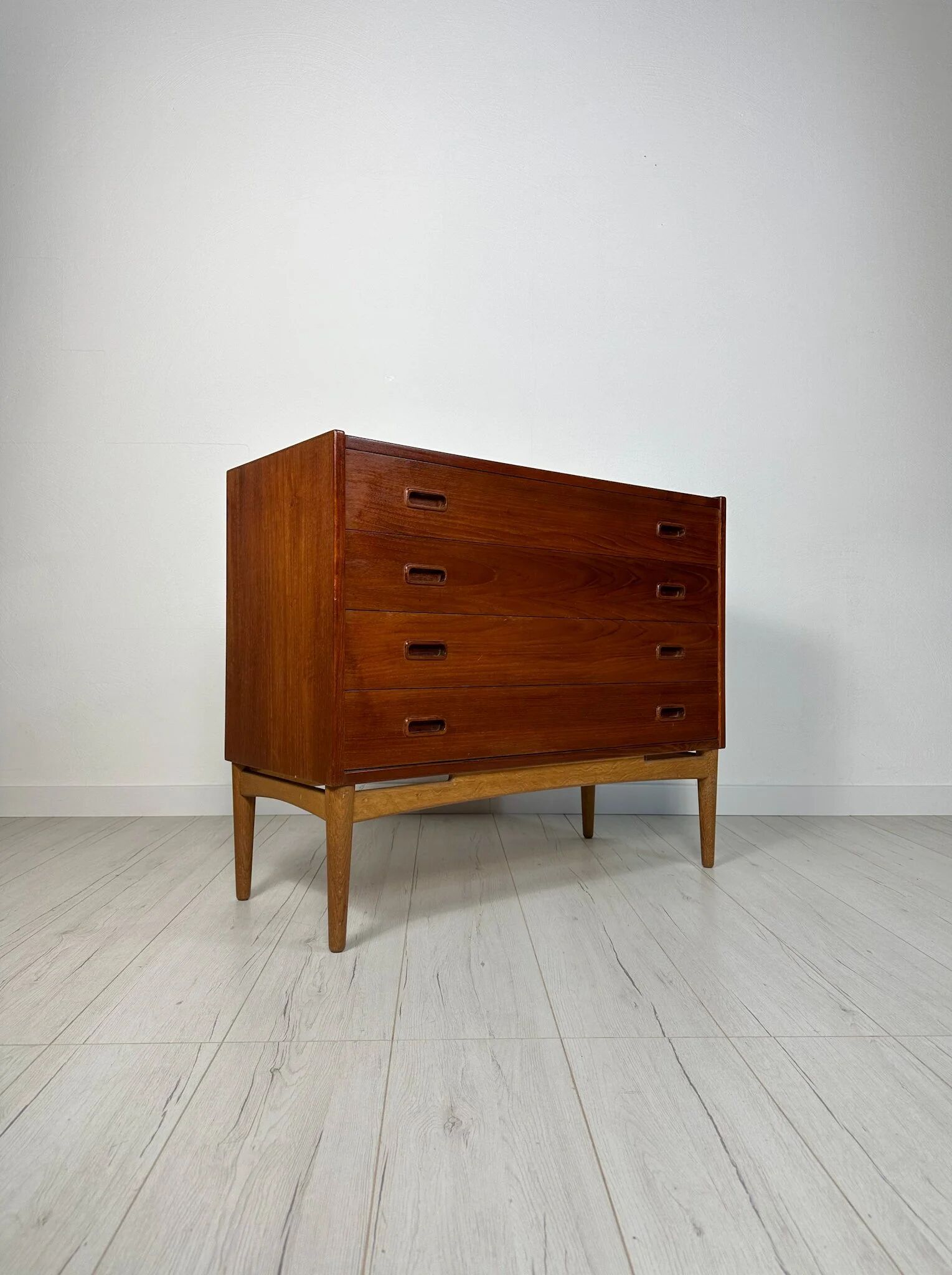 1960s vintage Danish design teak chest of drawers by Arne Hovmand Olsen for Mogens Kold