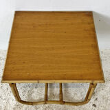 Vintage rattan coffee table 60's