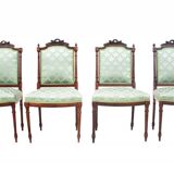 Quatre chaises de style rocaille, France.