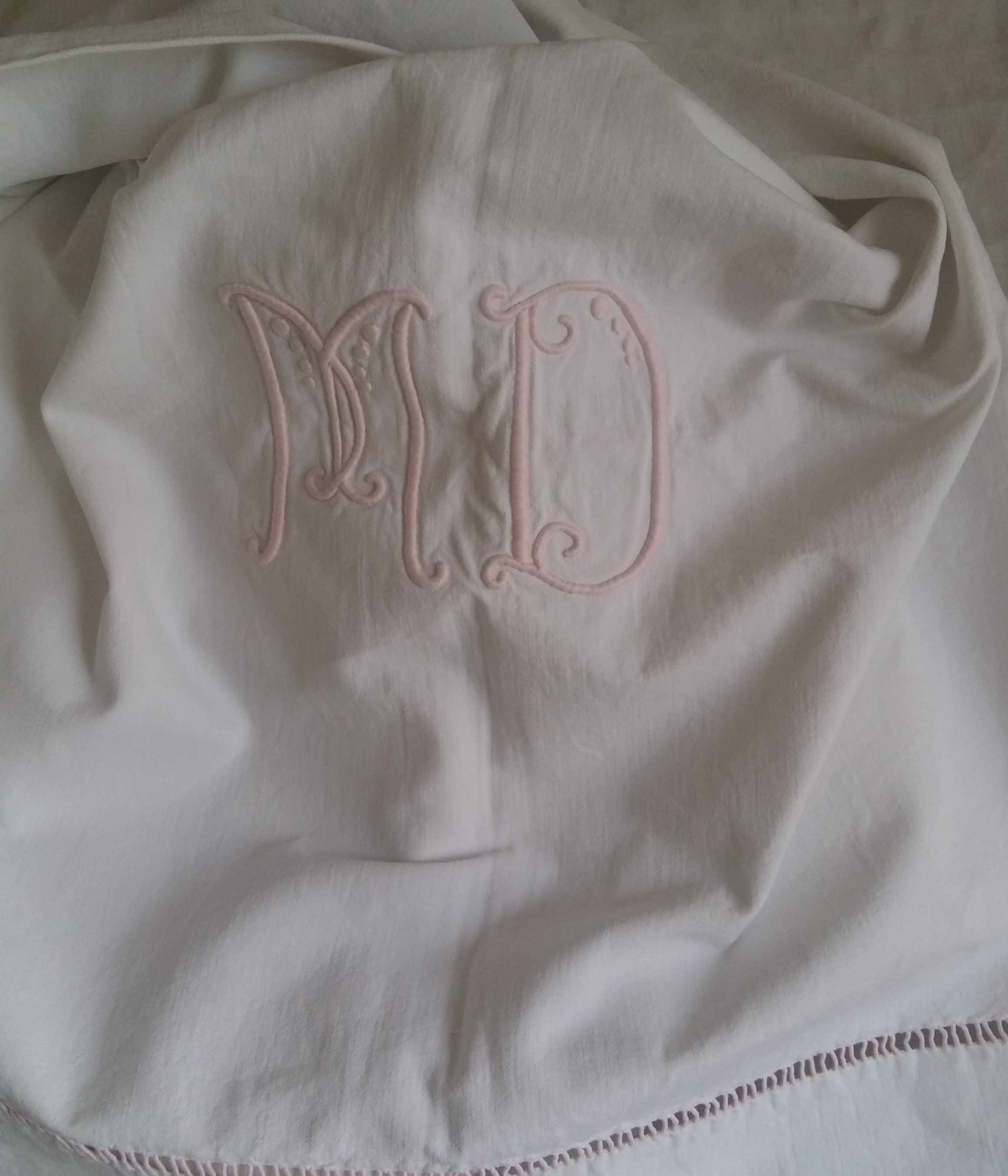 embroidered old métis sheet