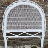 Headboard in bamboo, rattan and wicker