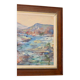 Mid-century Swedish oil painting "Abstract Landscape" – Vintage and framed
