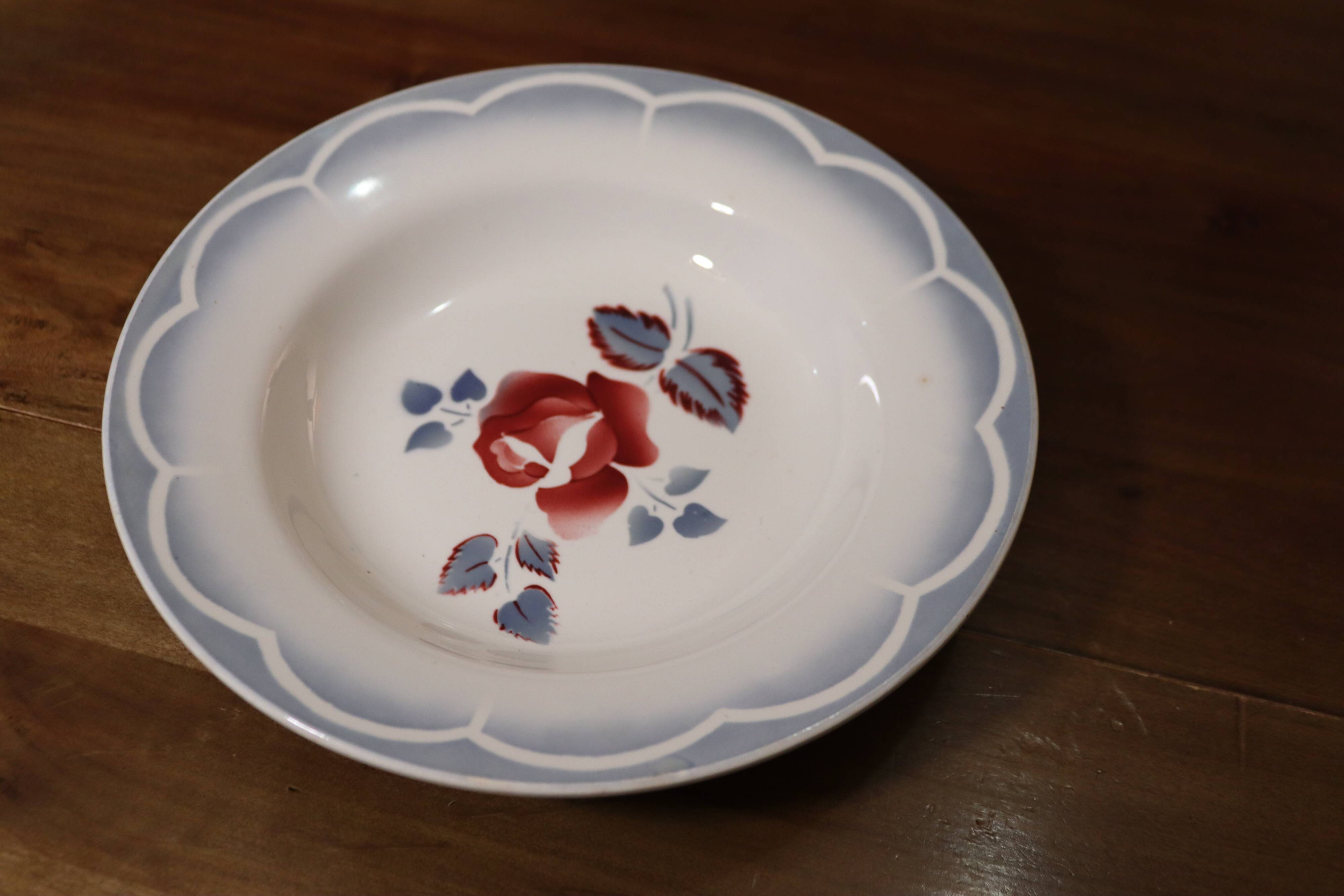 6 hollow plates Sarreguemines and Badonviller