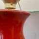 Wireless Jasba table lamp - West German pottery with fish decor | 41 cm