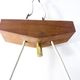 Opaline glass and teak suspension, circa 1960
