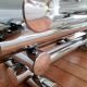 Design coffee table with chrome legs 70