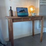 Rectangular wooden desk table