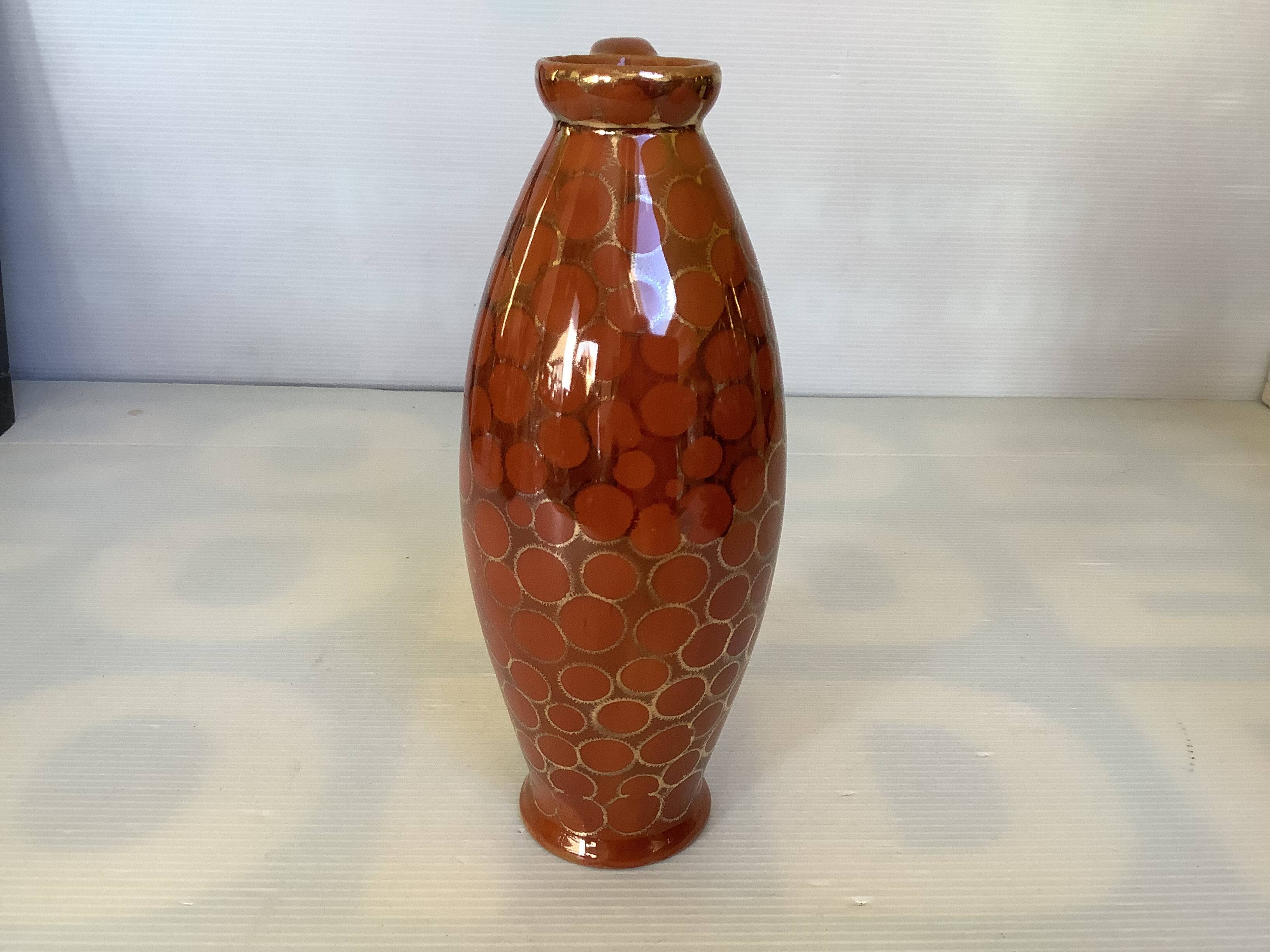 Vase marron et doré Germany