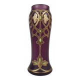 Enamelled Glass Vase, 1930s