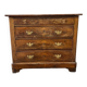 Vintage wooden chest of drawers with "gold" handles