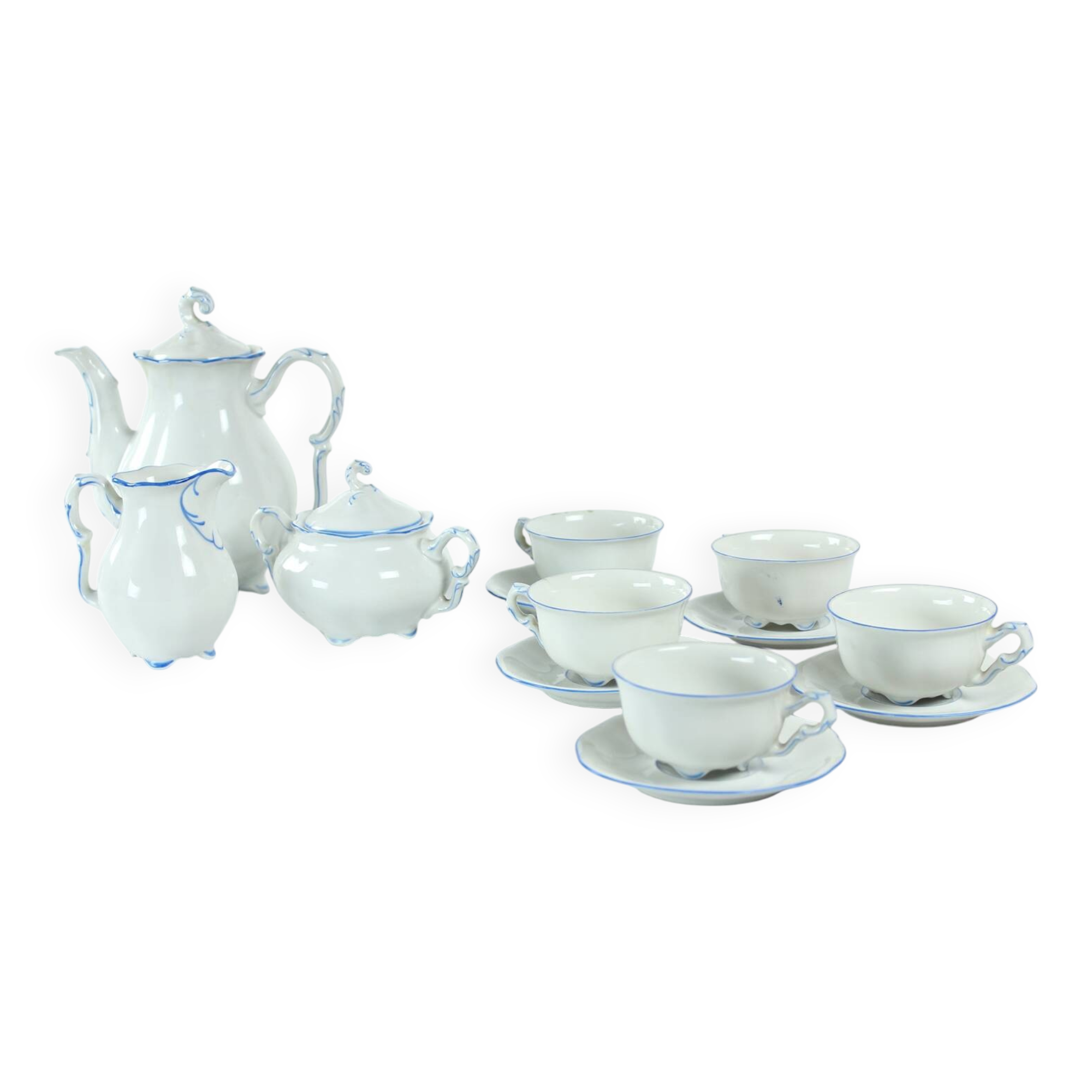 Tea / Coffee Porcelain Set By Pirkenhammer Brezova, 1950s
