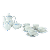 Service à thé/café en porcelaine de Pirkenhammer Brezova, années 1950