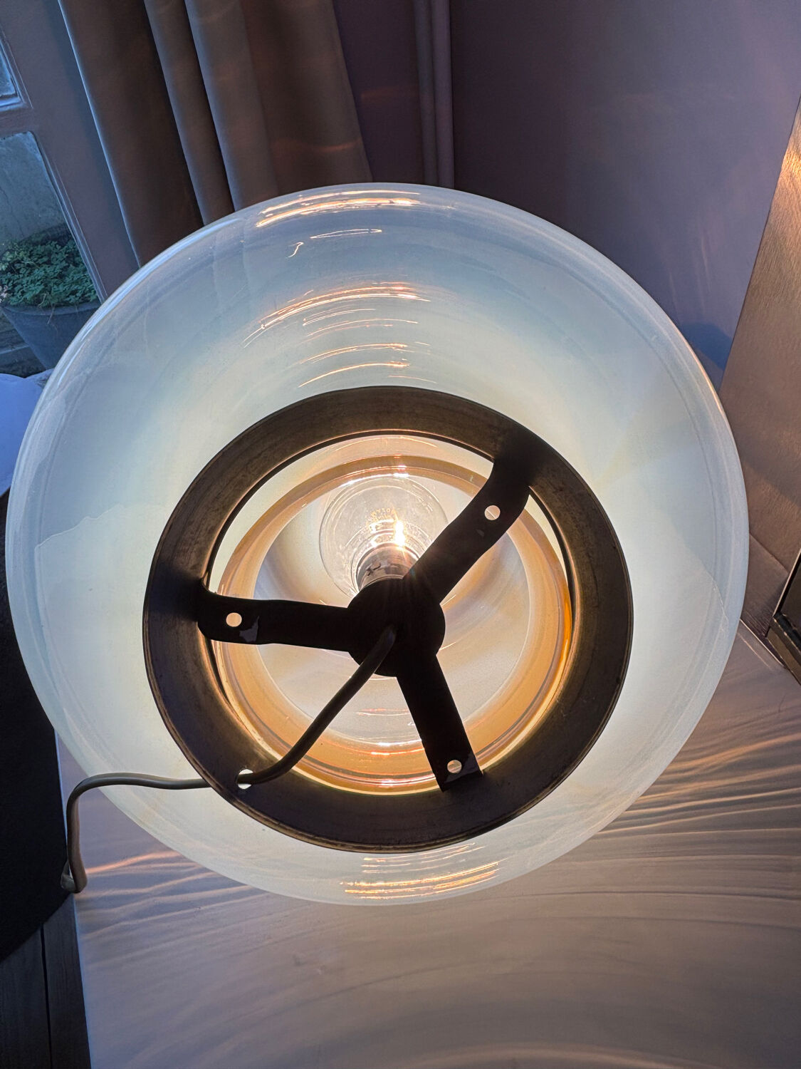 Vintage Murano glass table lamp