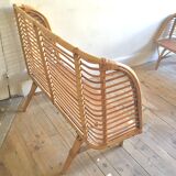 Rattan basket bed
