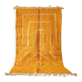 Handmade orange rug 200cm x 300cm