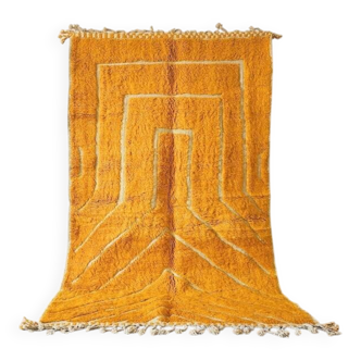 Handmade orange rug 200cm x 300cm