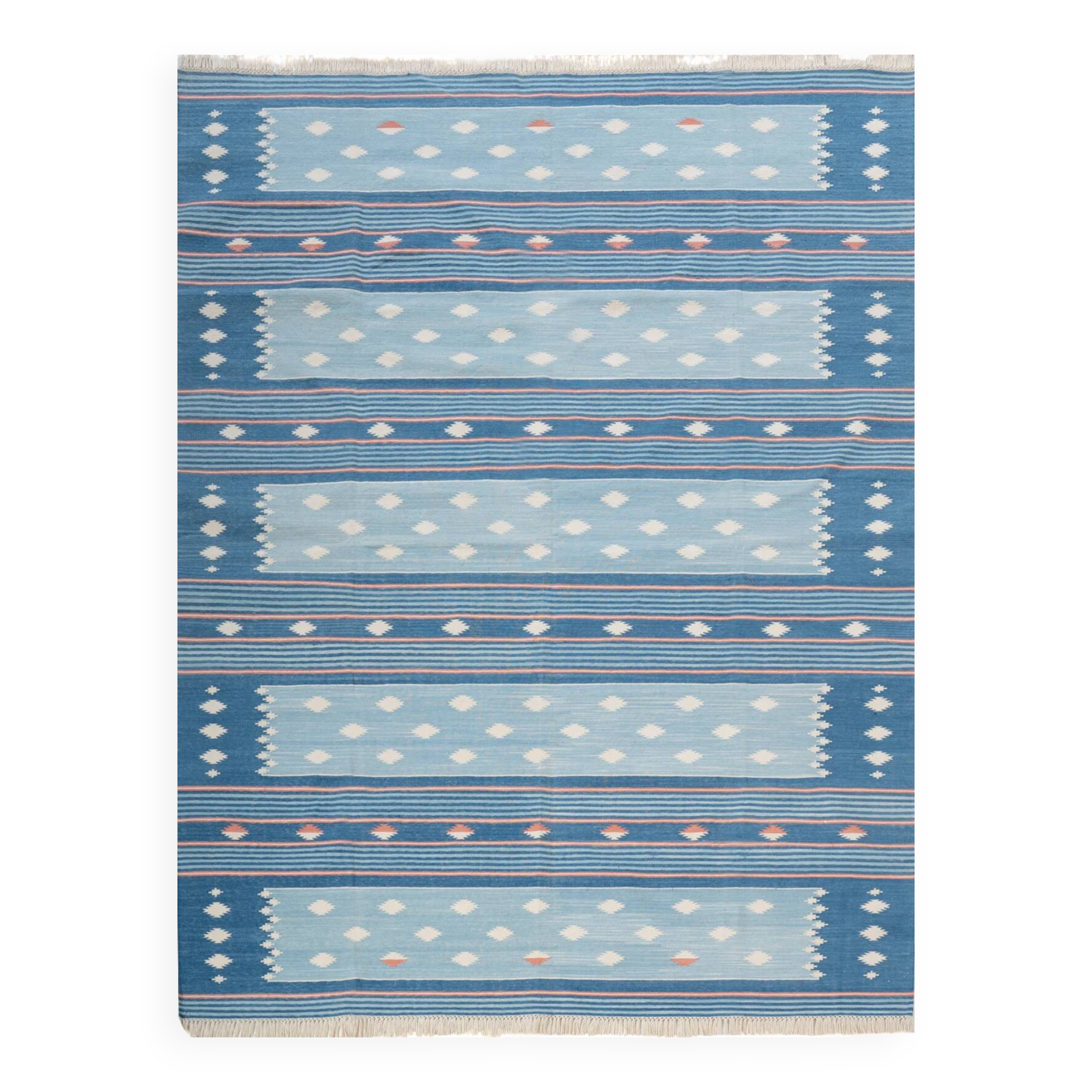 Ocean - 100% hand-woven cotton rug