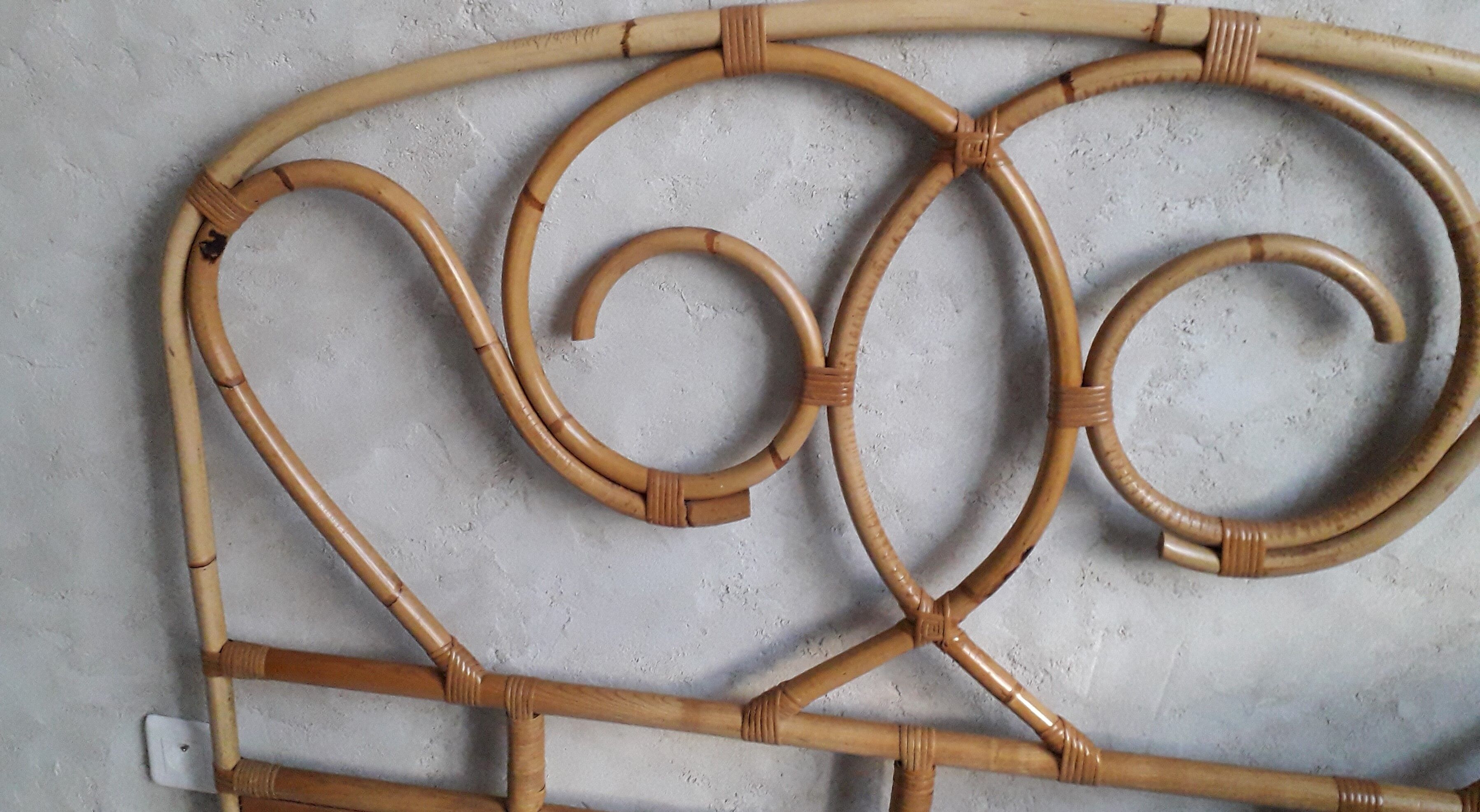 Rattan headboard