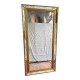 Large gilt mirror with beveled glass - Louis Philippe style