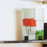 Mondrian-inspired decorative vase
