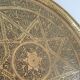 Art top oriental work solid brass vintage diameter 44 cm