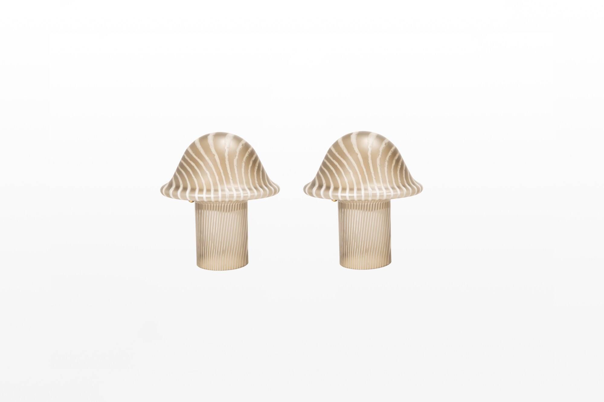 Pair of Zebra lamps by Peill and Putzler, Germany 1970s