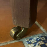 Commode ancienne française en merisier avec miroir – restaurée et peinte