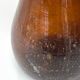 Vintage amber blown glass artisanal vase