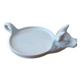 Plat tête de vache en porcelaine,  à camembert