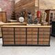 Workshop furniture from the early 20th century.