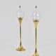 Deux grands porte-bougies à lampe à huile Freddie Andersen Midcentury, Danemark, années 1970