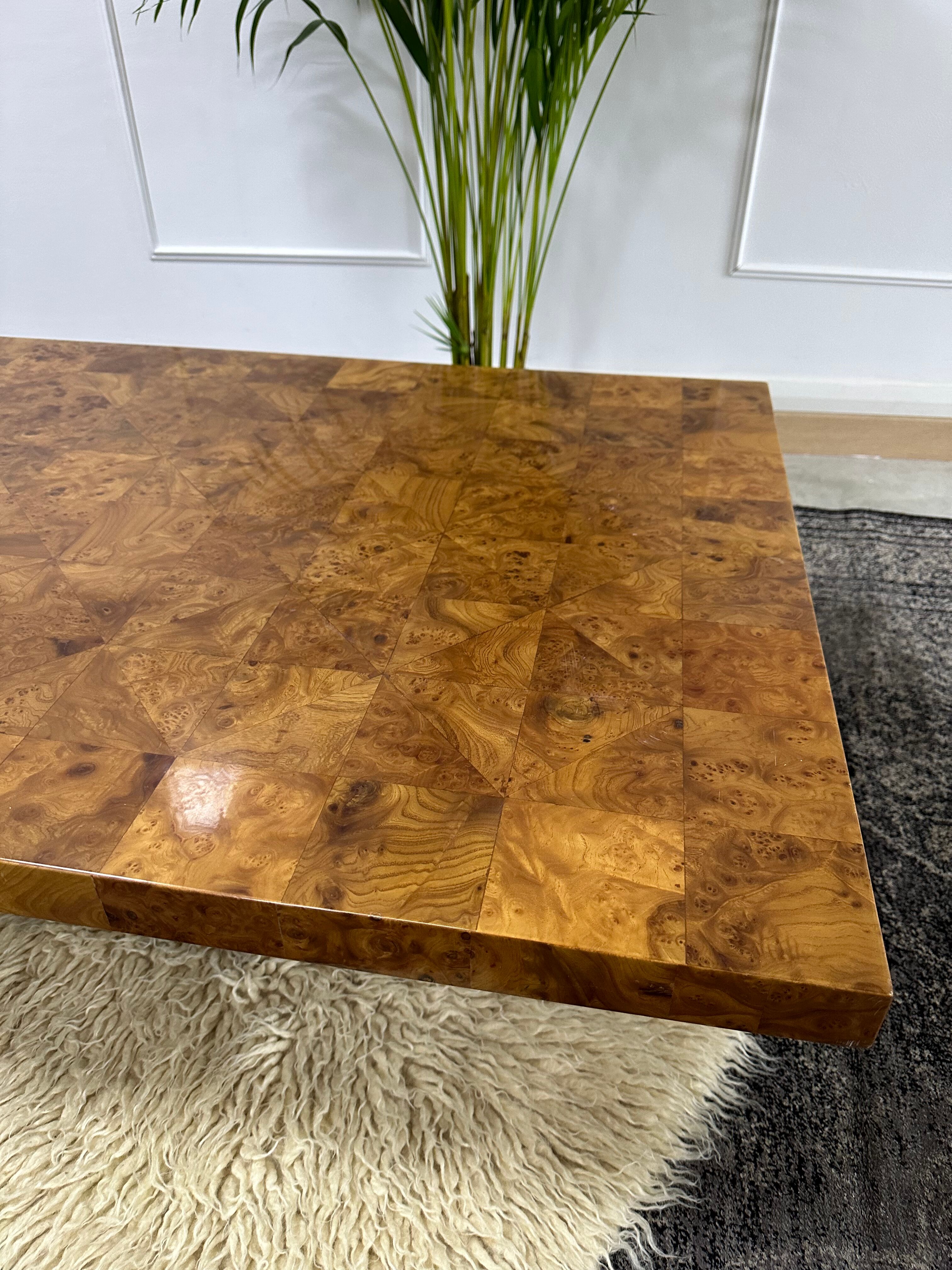 Design coffee table style elm magnifying glass